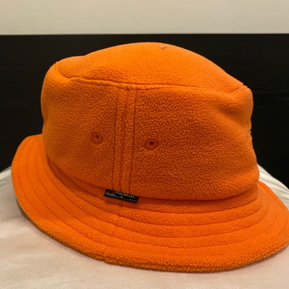 Supreme orange polartec crusher bucket. Fleece used. Size medium/large - Picture 4 of 5